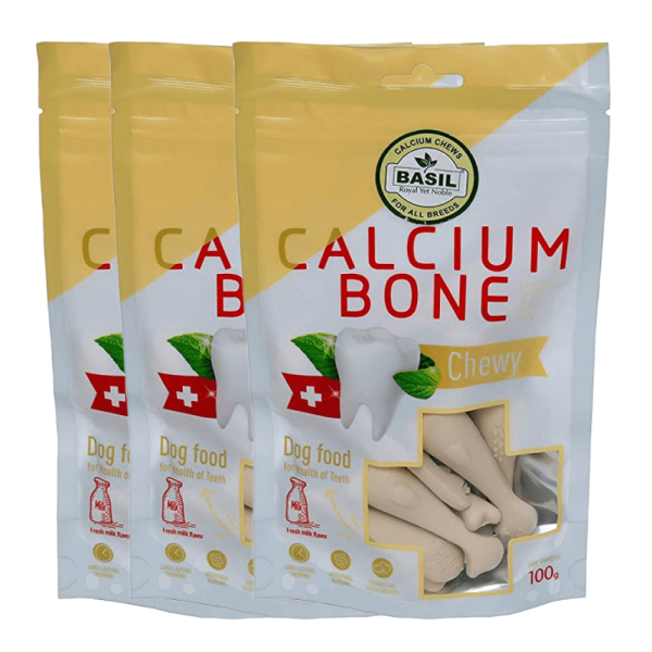 Basil Calcium Chew Bones Dog Treats Online Hot Sale