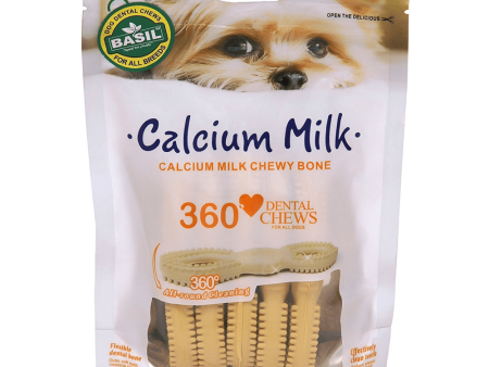 Basil Calcium Milk Chewy Bone Dog Treat Cheap