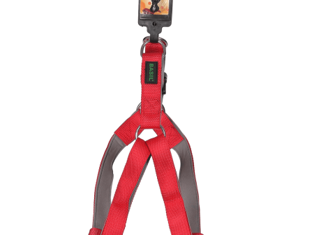 Basil Nylon Padded Adjustable Harness for Dogs (Red) Online