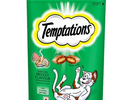 Temptations Seafood Medley Flavour Cat Treats on Sale