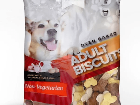 Basil Non Veg Bone Shaped Adult Dog Biscuits Cheap