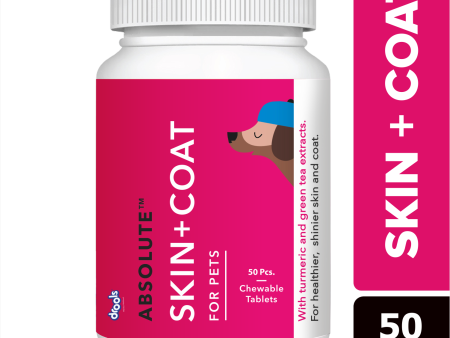 Drools Absolute Skin & Coat Supplement Tablets for Dogs For Sale