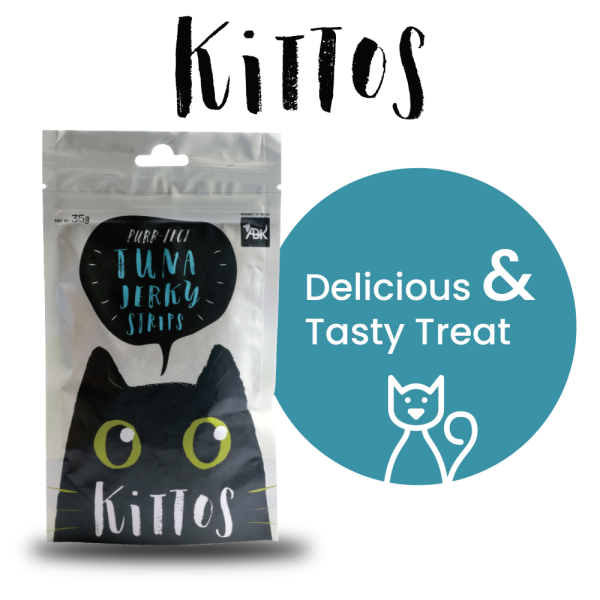 Kittos Purr Fect Tuna Jerky Strips Cat Treats Supply