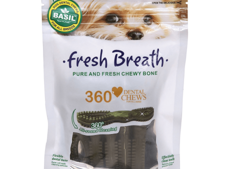 Basil Fresh Breath Chewy Bone Dog Treat For Discount