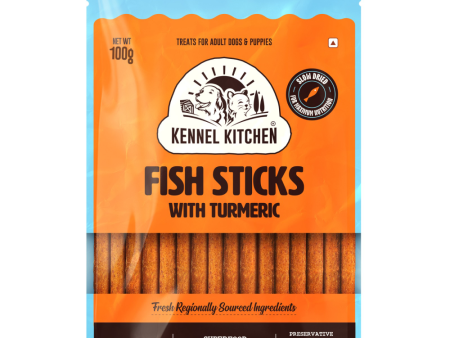 Kennel Kitchen Fish Sticks with Turmeric Dog Treats Online now