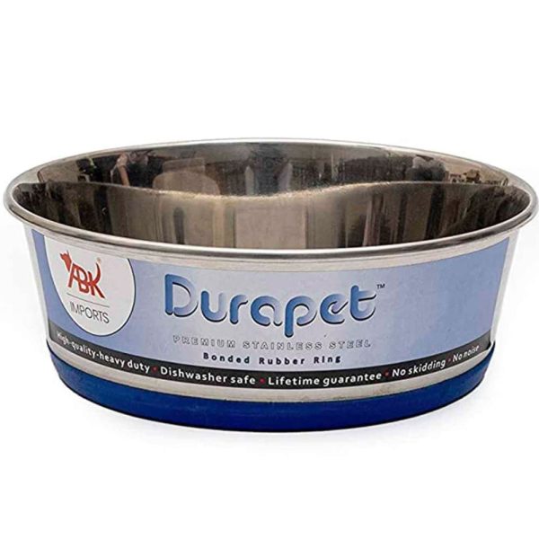 Durapet Bowl with Silicone Bonding for Dogs and Cats For Sale