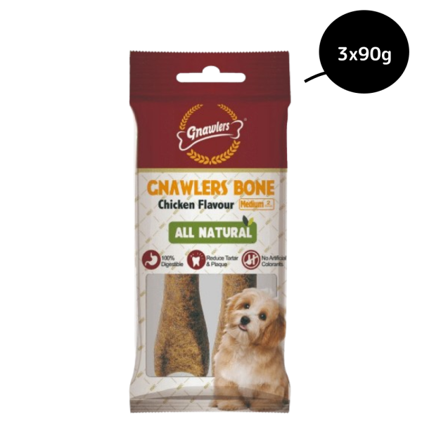 Gnawlers Chicken Bone Dog Treats (4.5 inch) Hot on Sale