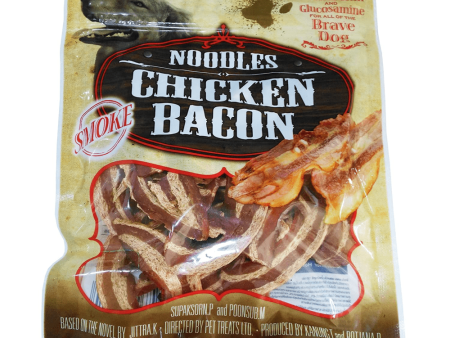 Dogaholic Noodles Smoked Chicken Bacon Strips Dog Treats Online now