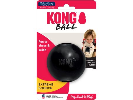 KONG EXTREME BLACK RUBBER BALL For Discount