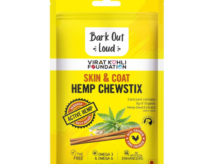 Bark Out Loud Skin & Coat Hemp Chew Stix for Dogs and Cats For Discount