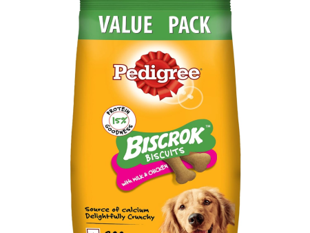 Pedigree Milk and Chicken Flavour Biscrok Biscuits Dog Treats (900g) Online now