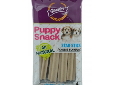 Gnawlers Puppy Snack Star Stick Cheese Flavoured Dog Treats Online Sale