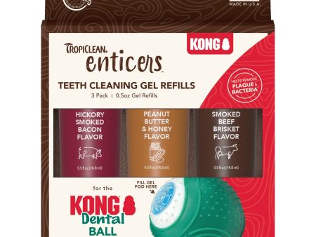 TropiClean Enticers Teeth Cleaning Gel Refills for Kong Dental Ball* Online