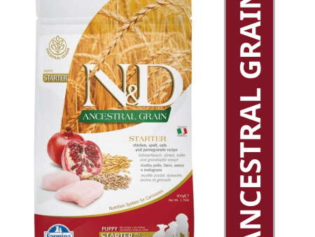 Farmina N&D Chicken & Pomegranate Ancestral Grain Starter Puppy Dog Dry Food Discount