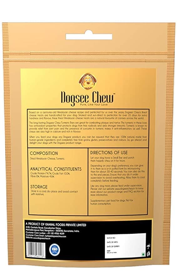 Dogsee Chew Turmeric Chew Bars Mini Breed Dog Treats Cheap