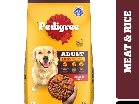 Pedigree Meat & Rice Adult Dog Dry Food For Discount