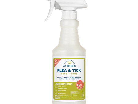 Wondercide Lemongrass Flea & Tick Spray for Pets + Home with Natural Essential Oils Fashion