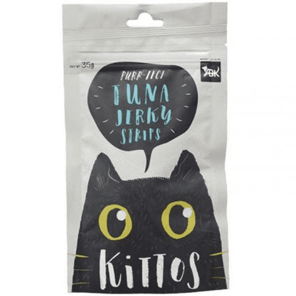 Kittos Purr Fect Tuna Jerky Strips Cat Treats Supply